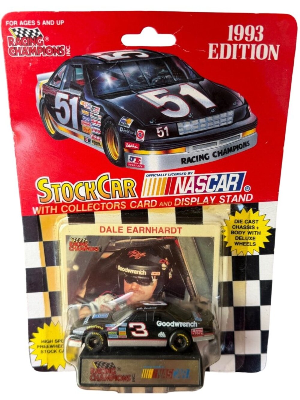 Racing Champions 1:64 Scale Diecast Stock Car Display Stand Dale Earnhardt #3